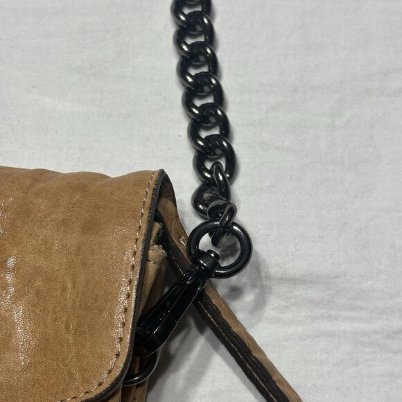 Maxon Collection Purse  Tan  Leather Crossbody Made in  Italy Classic - Picture 4 of 16